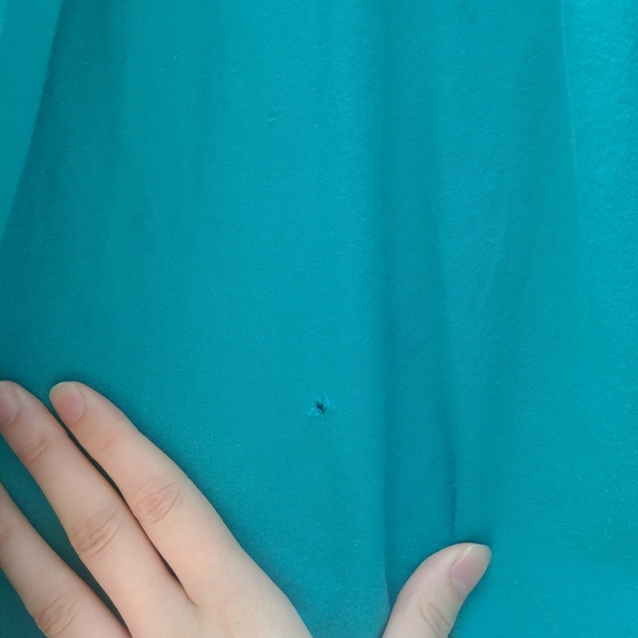 Vintage Turquoise Day Dress Size M - Picture 4 of 6